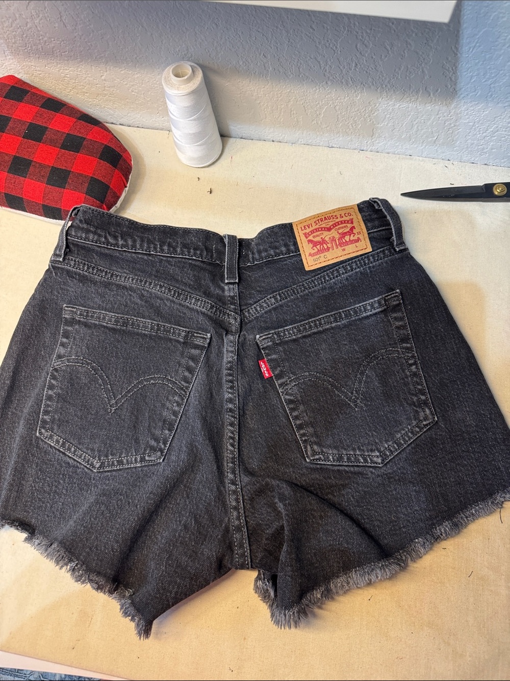 High-Rise curvy Black Denim Shorts - Women Jeans
